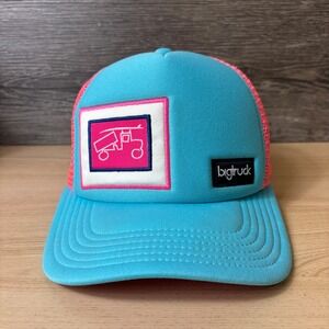 Bigtruck Hat Cap Snap Back Blue Pink Truck Surf Surfing Adjustable